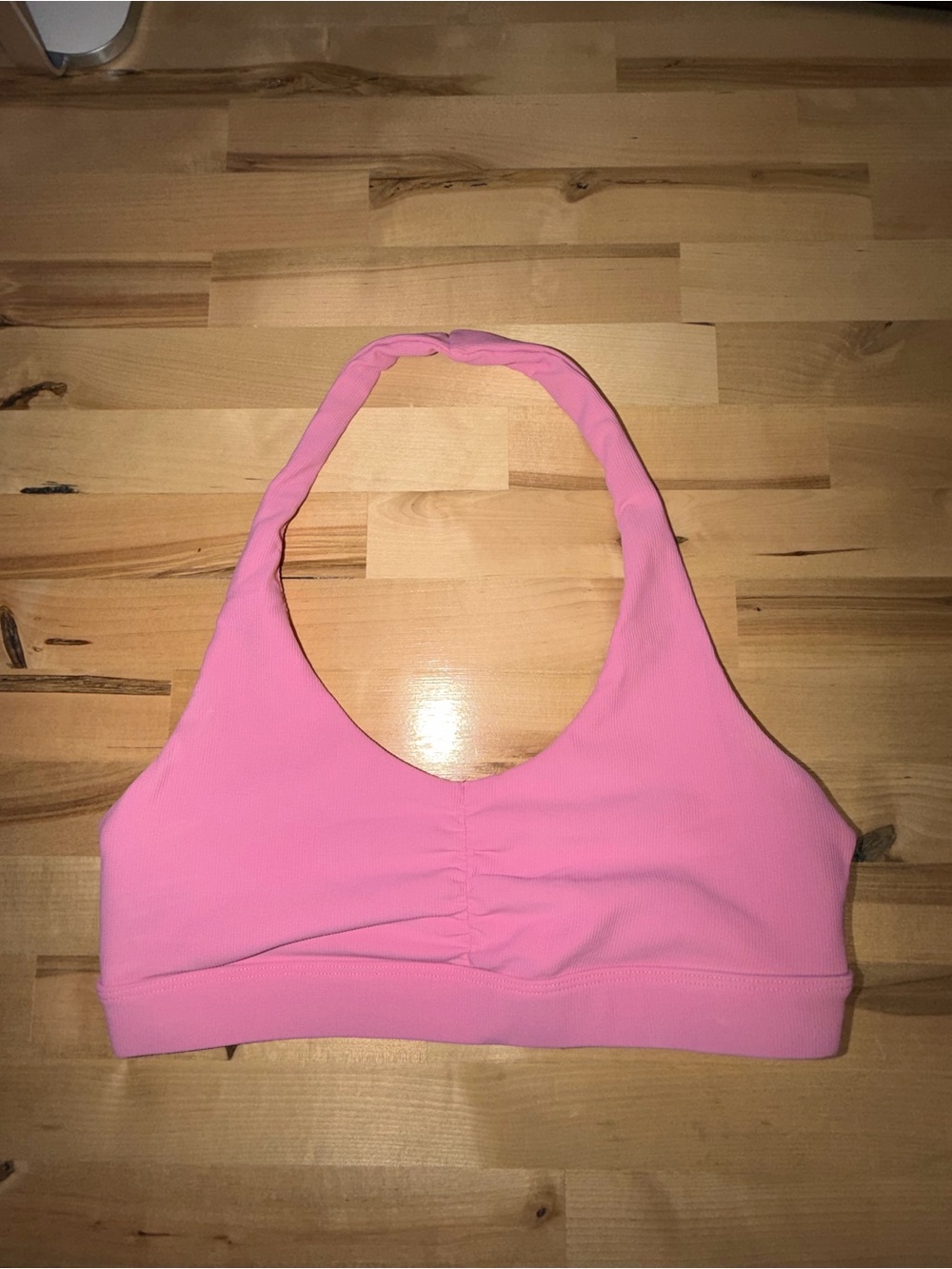 Wilo Active Pink Halter Sports Bra